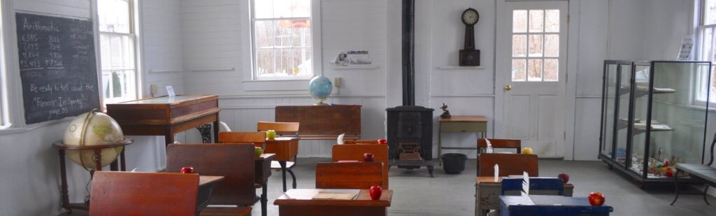 Old classroom in a museum